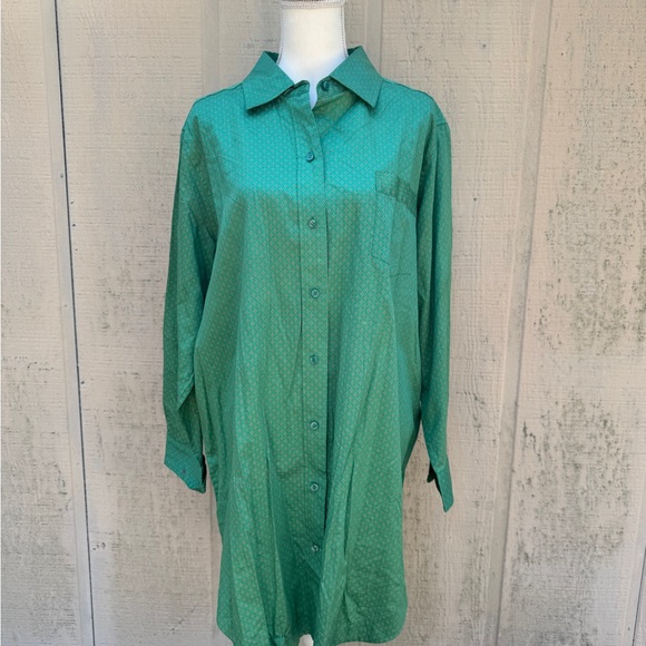 Cabernet Other - Cabernet Emerald Geo Print Button Down Sleep Shirt